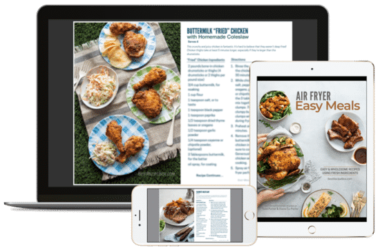 Easy Meals Ebook on computer, tablet, and phone