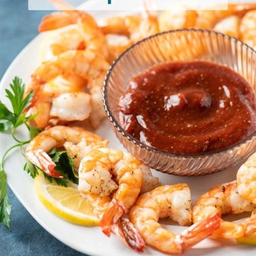 Easy Air Fryer Shrimp Cocktail Recipe with Sauce | Air Fryer World