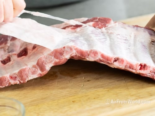 Pulling membrane of back of ribs