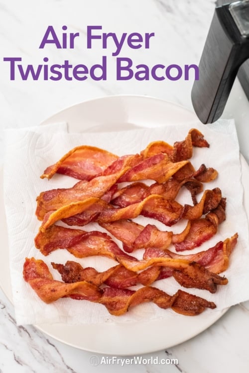 air fryer twisted bacon 