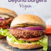 Air Fryer Beyond Burgers (From Fresh) in 15 min VEGAN