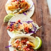 Blackened Fish Tacos in Air Fryer (15 min)