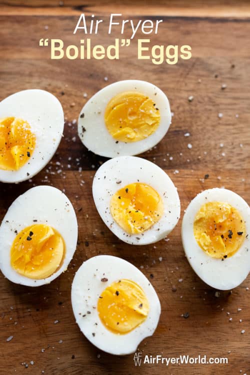 Easy Air Fried Boiled Eggs Recipe in Air Fryer | AirFryerWorld.com
