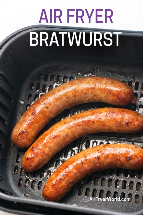 air fried brats in basket