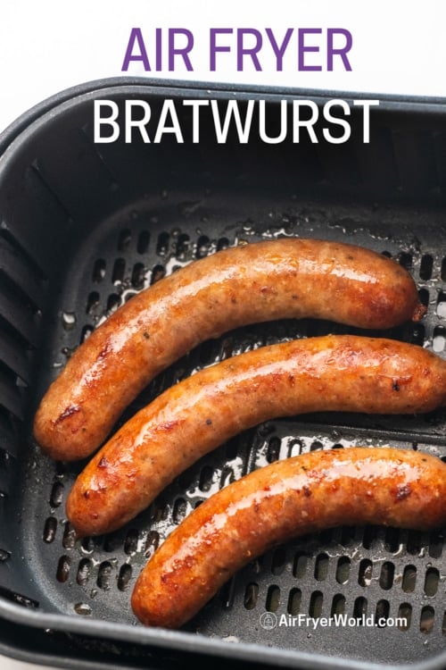 The BEST Air Fryer Brats - Running to the Kitchen®