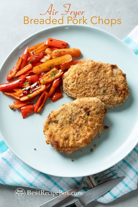 breaded pork on a plate 