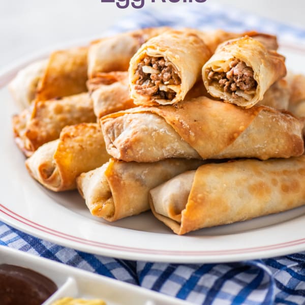 Air Fryer Cheeseburger Egg Rolls Recipe or Spring Rolls Air Fryer World