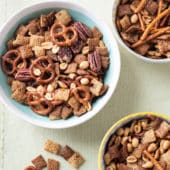 Air Fryer Chex Party Snack Mix - AirFryerWorld.com