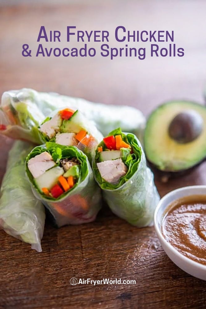 Air Fryer Chicken Spring Rolls 