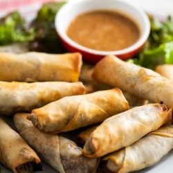 Easy Air Fried Chicken Egg Rolls Recipe in the Air Fryer | AirFryerWorld.com