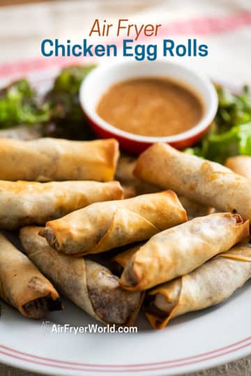 egg rolls on a plate