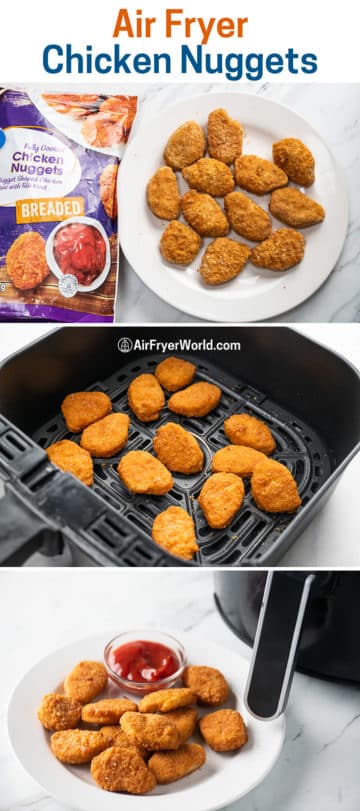 Frozen nuggets outlet in air fryer