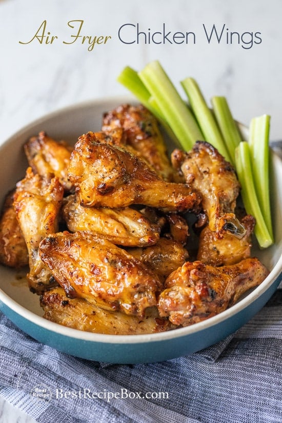 Air Fryer Chicken Wings Recipe for Crispy Air Fried Chicken Wings @bestrecipebox