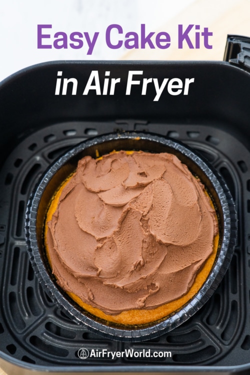 Frosted easy cake in air fryer