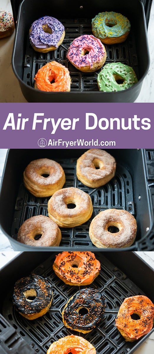 Air Fryer Donuts Recipe 4 Ways EASY Doughnuts | Air Fryer World