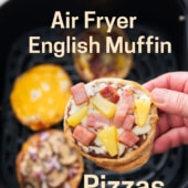 air fryer english muffin pizza