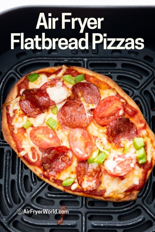 Naan Flatbread Pizza in Air Fryer