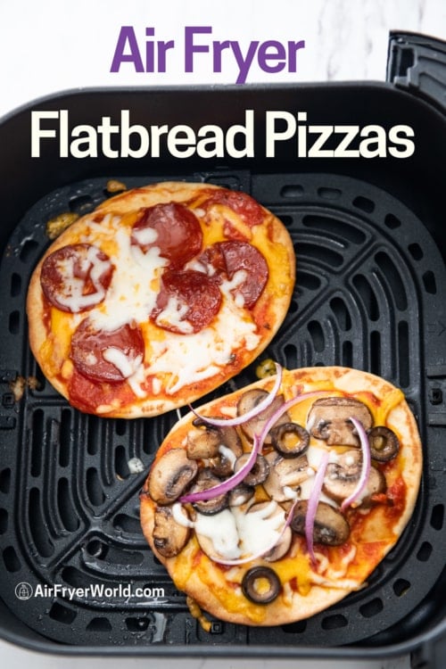 Mini Flatbread Pizzas in Air Fryer