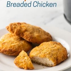 Air Fryer Frozen Breaded Chicken Breasts