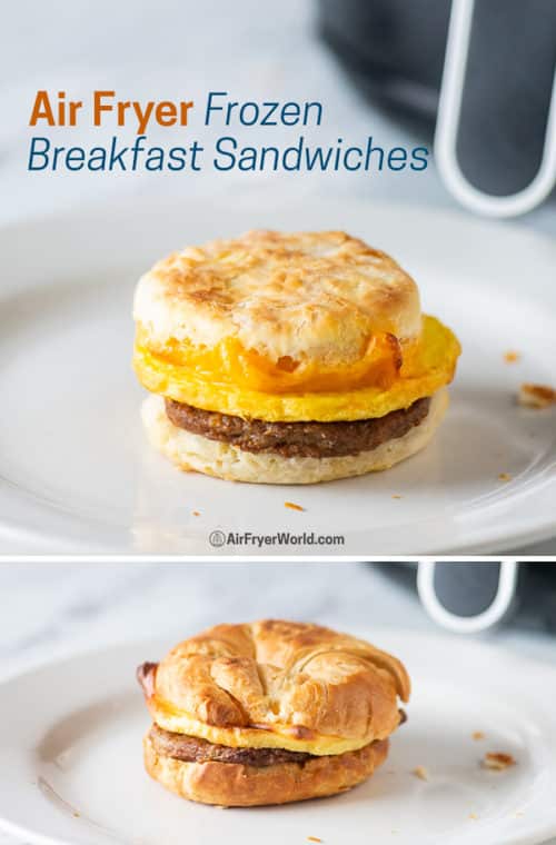 AIR FRYER Frozen Breakfast Sandwiches Biscuits HOW TO REHEAT