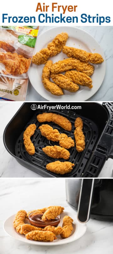 Air Fried Frozen Chicken Strips Tenders in Air Fryer step by step photos