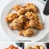 Air Fryer Frozen Chicken Wings Recipe | AirFryerWorld.com