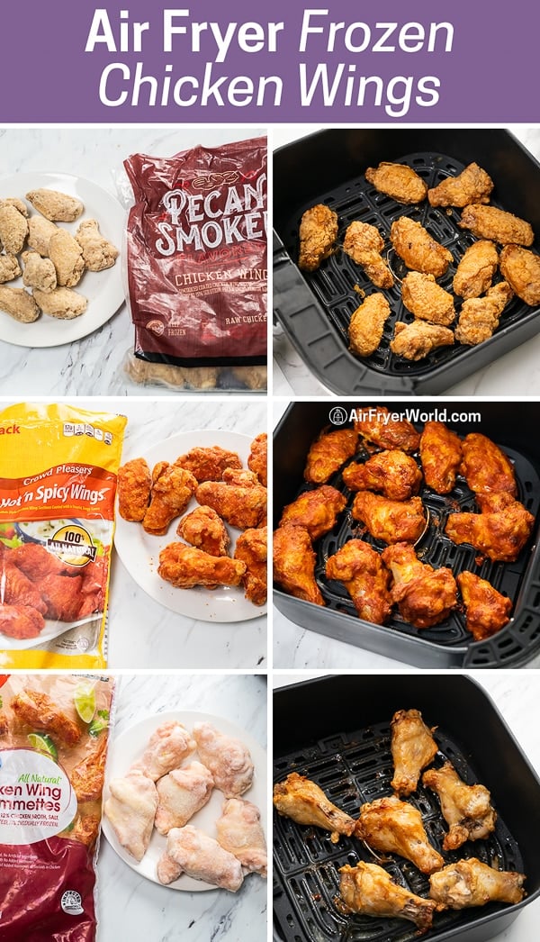 Air Fryer Frozen Chicken Wings types AirFryerWorld 1