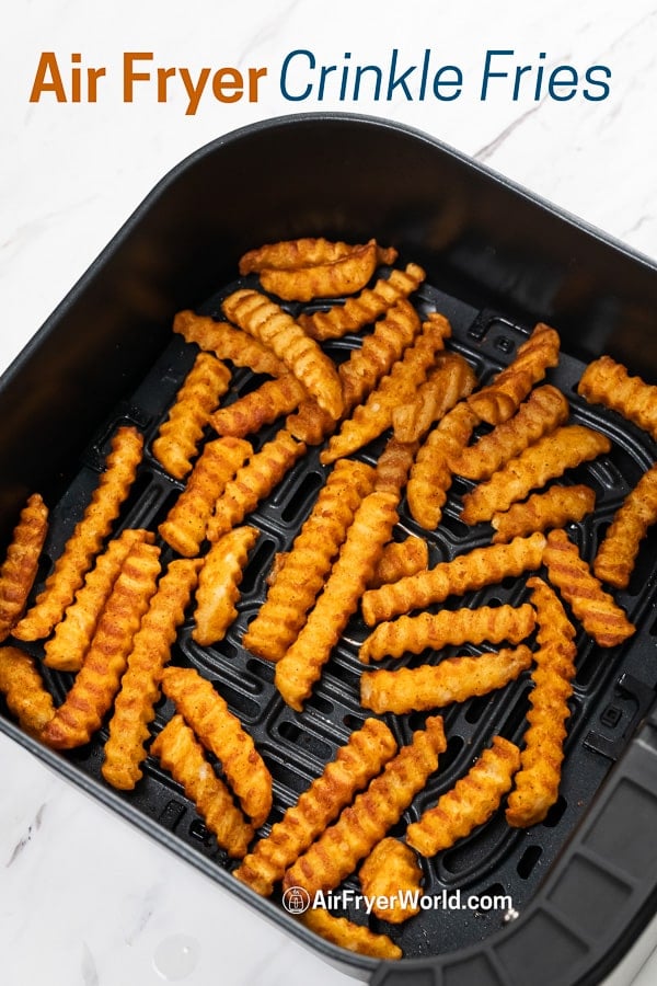 Air Fryer Frozen Crinkle Fries-So Crispy! | Air Fryer World