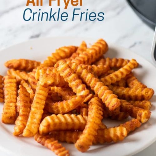 Frozen fries, 1/2 crinkle cut, Zig zag fries