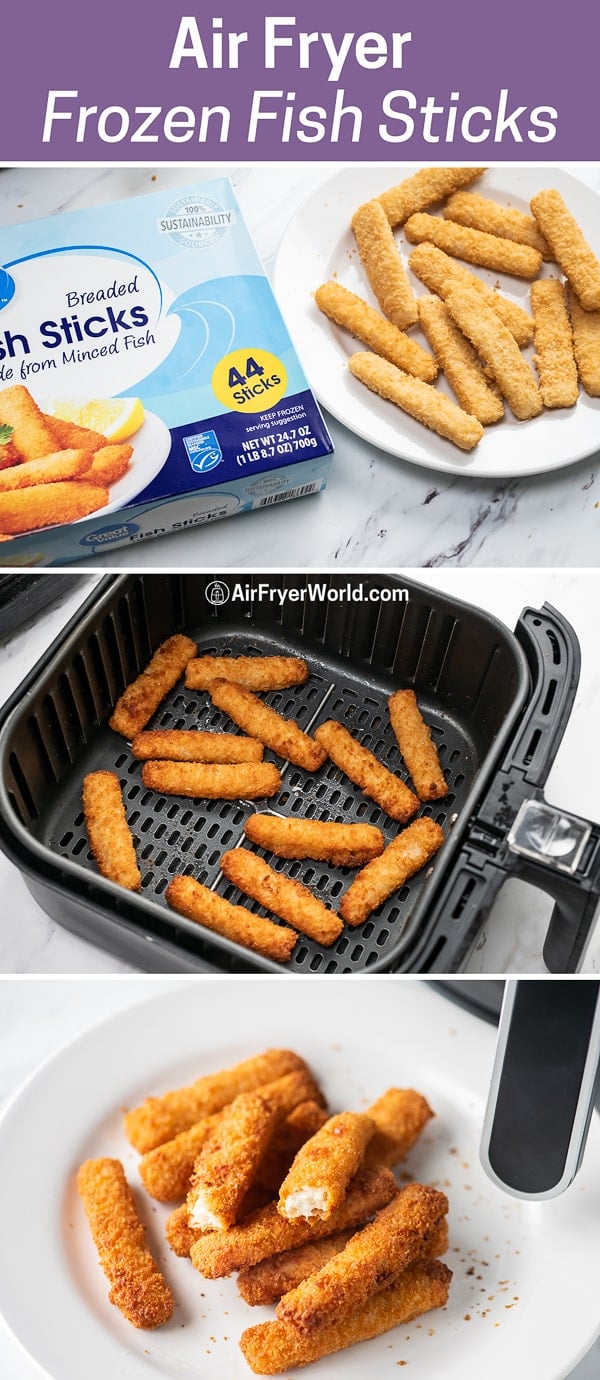 Air Fryer Frozen Fish Sticks or Fish Fingers Recipe step by step photos