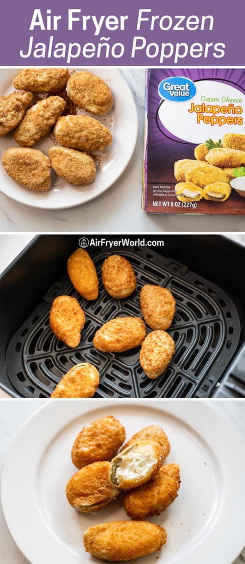 Air Fryer Frozen Jalapeño Poppers step by step photos