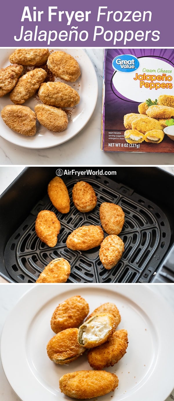 Air Fryer Frozen Jalapeno Poppers in 8 minutes | Air Fryer World