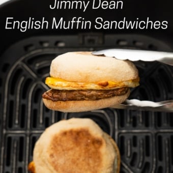 crispy air fryer jimmy dean english muffin sandwiches