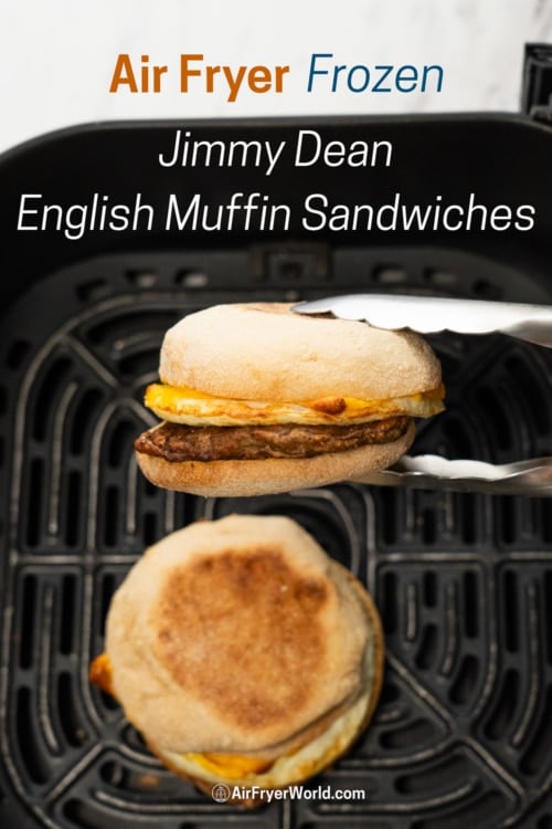 crispy air fryer jimmy dean english muffin sandwiches 