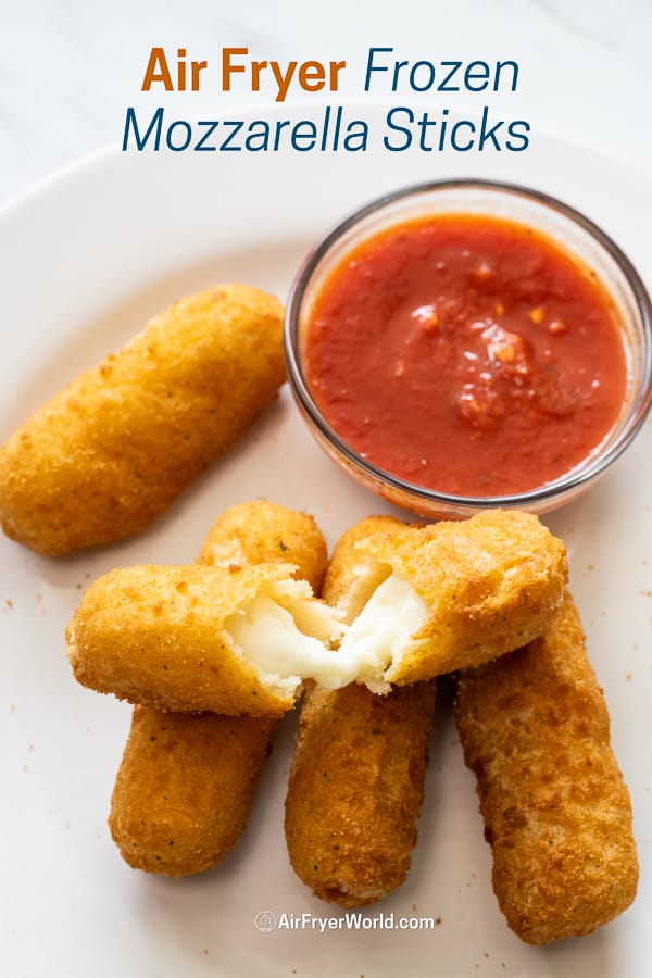 cheese sticks on a plate with sauce