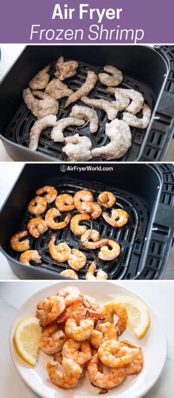 Air Fryer Frozen Shrimp Recipe step by step photos