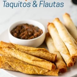 Air Fryer Frozen Taquitos or Flautas in Air Fried | AirFryerWorld.com