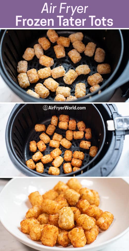 Air fried frozen tater tots in the air fryer | AirFryerWorld.com