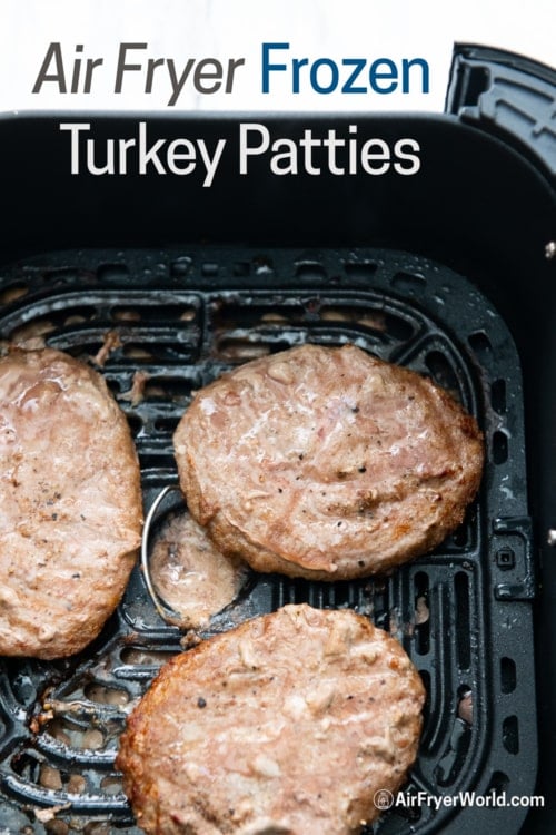 Air Fryer frozen turkey patties patty 