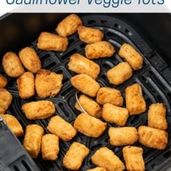 Air Fryer Frozen Veggie Tots Cauliflower Healthy Snacks | AirFryerWorld.com