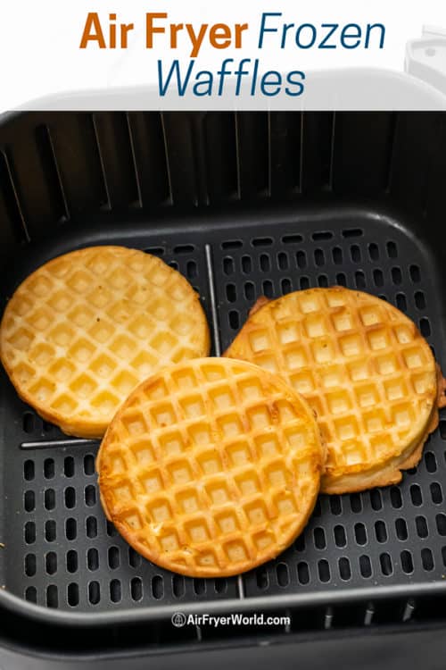 cooked waffles in the air fryer