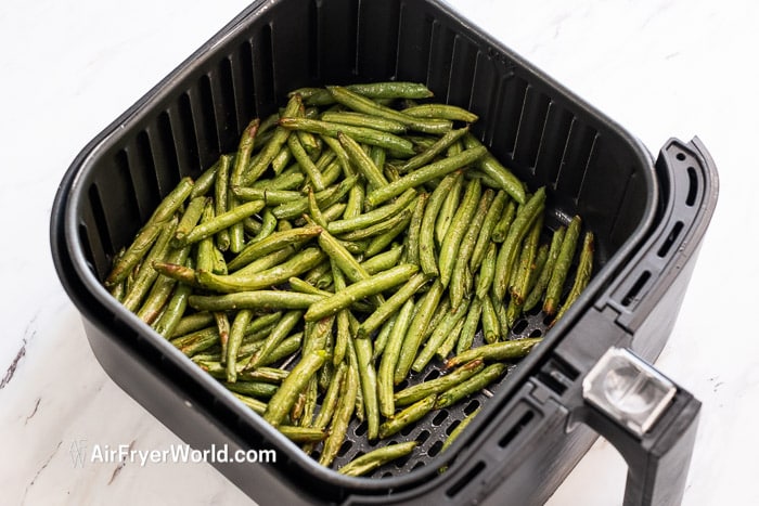 Air Fried Green Beans Recipe in Air Fryer step by step | AirFryerWorld.com