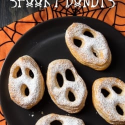 air fryer halloween spooky donuts