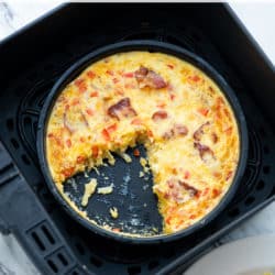 Air Fryer Hash Brown Breakfast Casserole - AirFryerWorld.com