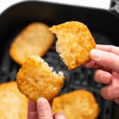 How to Air Fry Frozen Hash Brown Patties Crispy Easy | BestRecipeBox.com