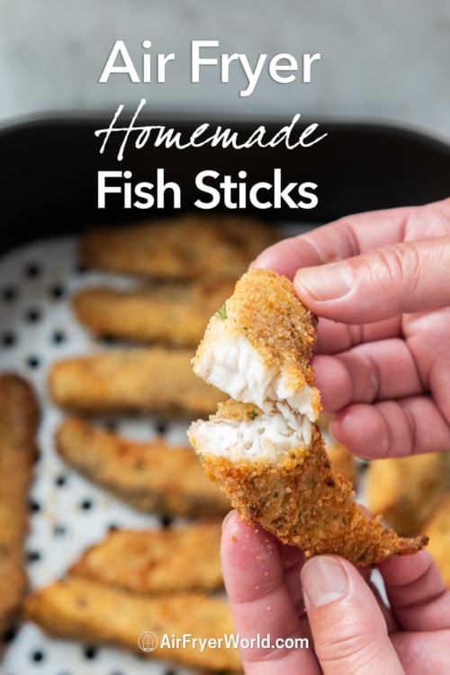 holding fish stick 