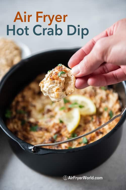 Easy Air Fryer Hot Crab Dip