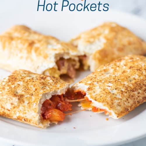 Air fryer pizza pockets