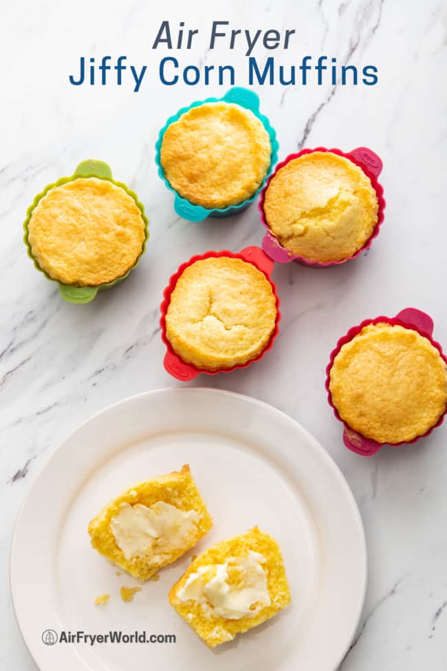 Air Fryer Jiffy Corn Muffins Recipe EASY 15 Minutes Air Fryer World