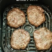 High Protein Lamb Patties in the Air Fryer